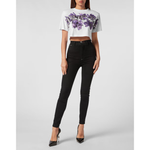 PHILIPP PLEIN Camiseta Cuello Redondo FLOWERS