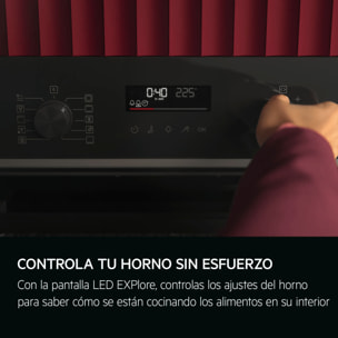 AEG Horno compacto Serie 5000 SurroundCook con SteamBake con Display LED Explore TA5PK401B
