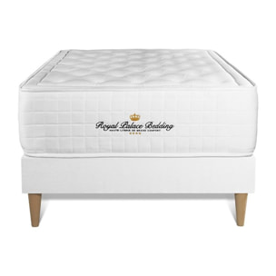 Ensemble Matelas à mémoire de forme maxi épaisseur Buckingham + Sommier Tapissier multi-lattes cm d'épaisseur - Matelas à Mémoire de forme de 30cm d'épaisseur