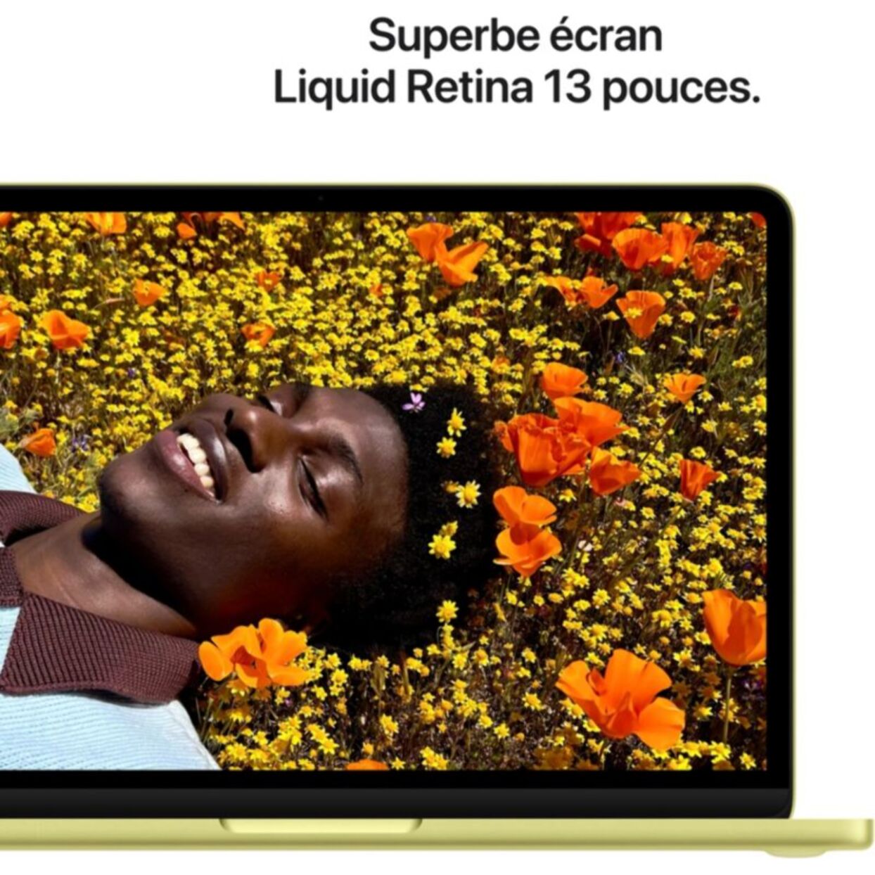 Ordinateur Apple MACBOOK Neo Puce A18 Pro CPU 6 / GPU 5 coeurs Mémoire RAM 8Go Stockage 512Go SSD Jaune agrume avec Touch ID