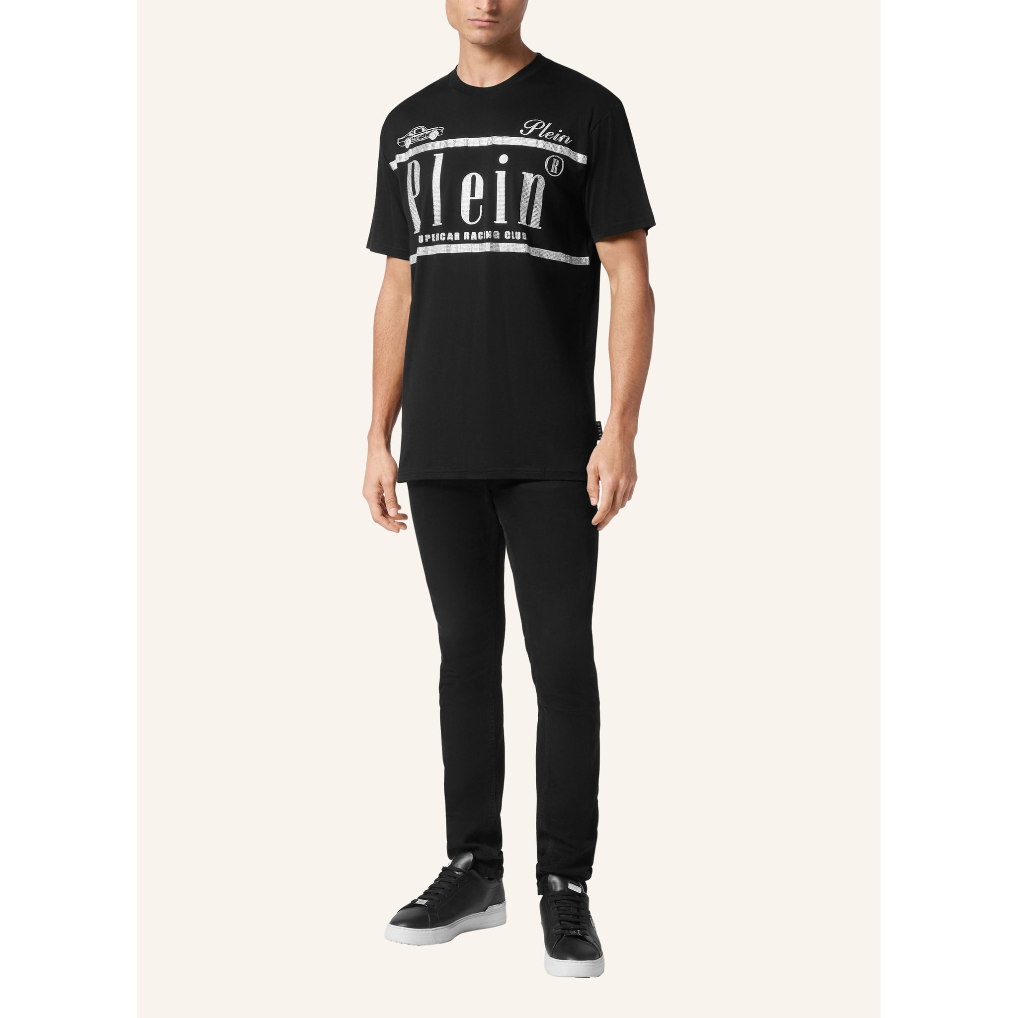 PHILIPP PLEIN Camiseta de cuello redondo RACING