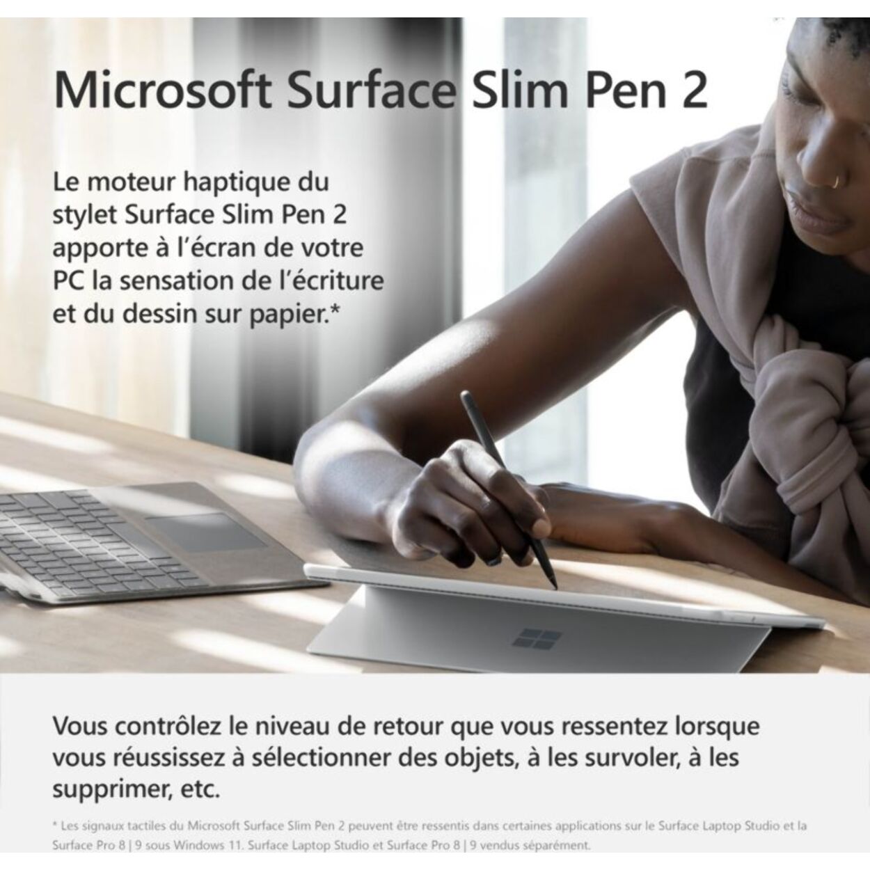 Stylet MICROSOFT Surface Slim Pen 2 noir