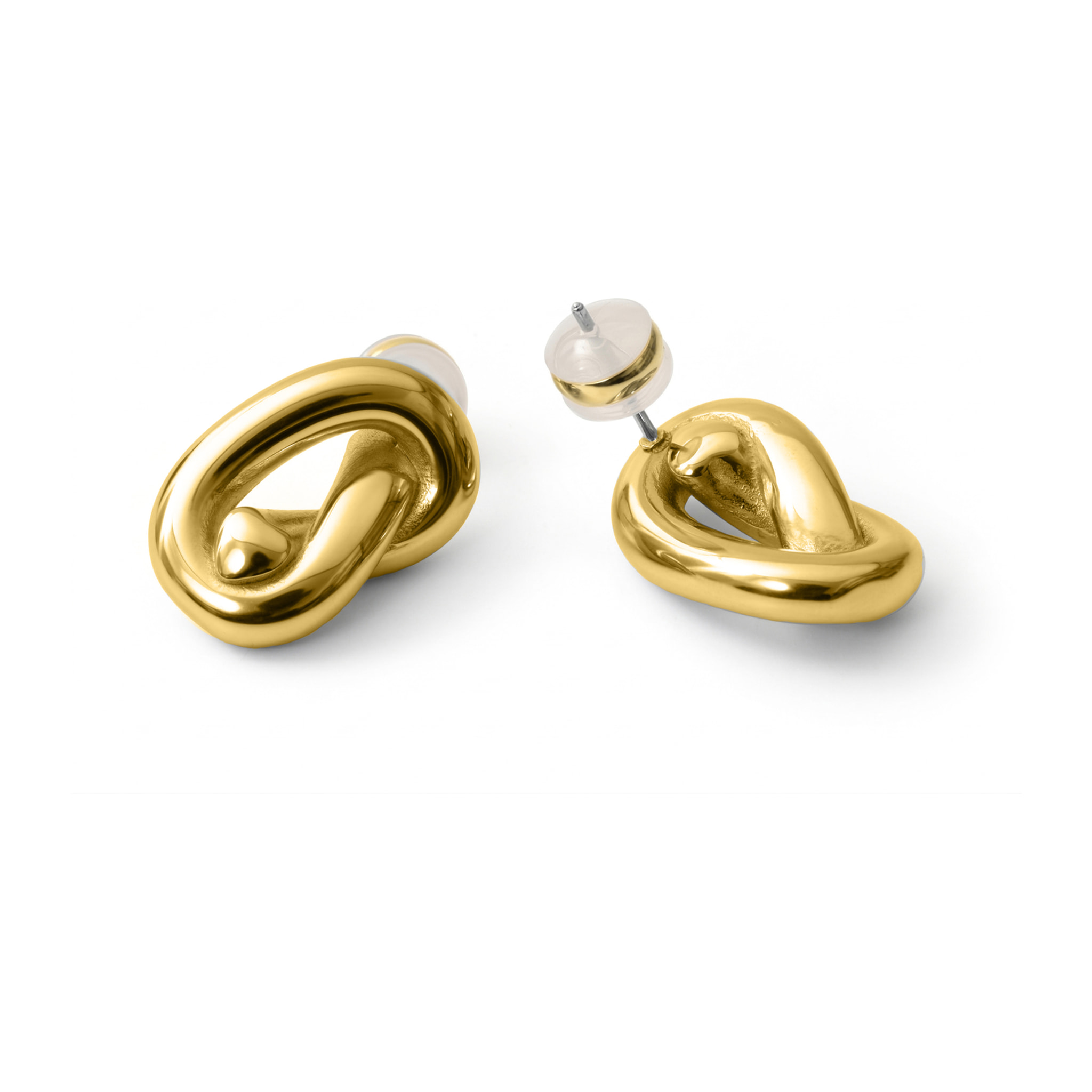 Pendientes Vasho acabado oro amarillo 18k