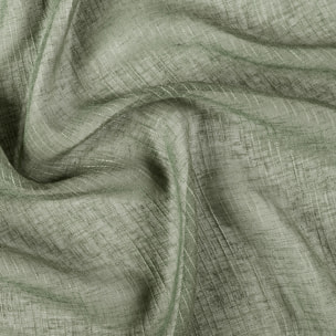 Voilage à oeillets tamisant à fil flammé - Vert