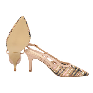 Decolletè con cinturino regolabile - tacco 8,5 cm