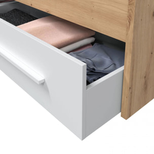 Cama Noa Blanco Artik (Blanco Mate) - Roble Nodi