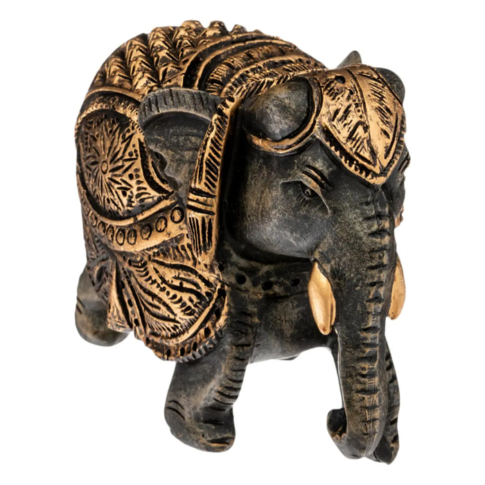 Éléphant Chana H.11cm résine