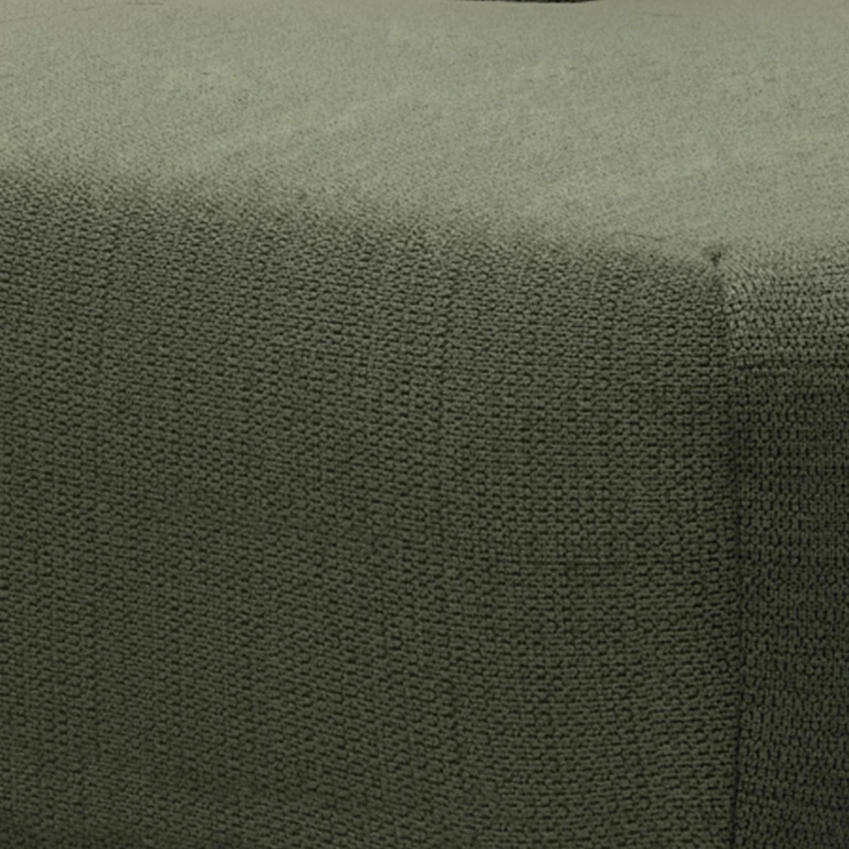 NALA - Canapé d'angle gauche convertible 4 places en tissu vert kaki