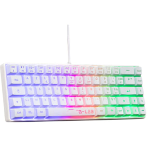 Clavier gamer THE G-LAB KEYZ HYDROGEN FR BLANC