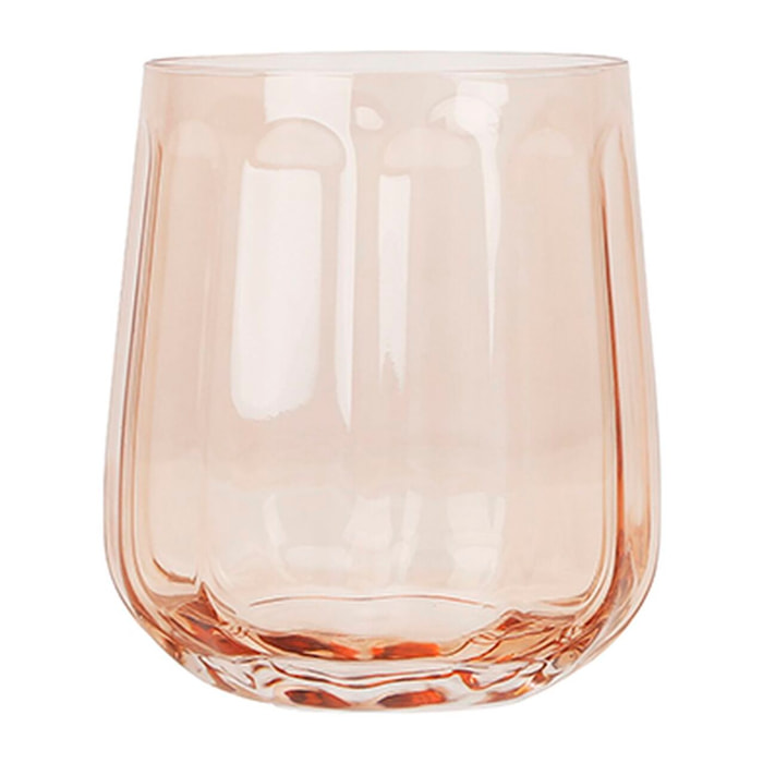 Lot de 4 gobelets en verre 52,5cl rose RIVIERA