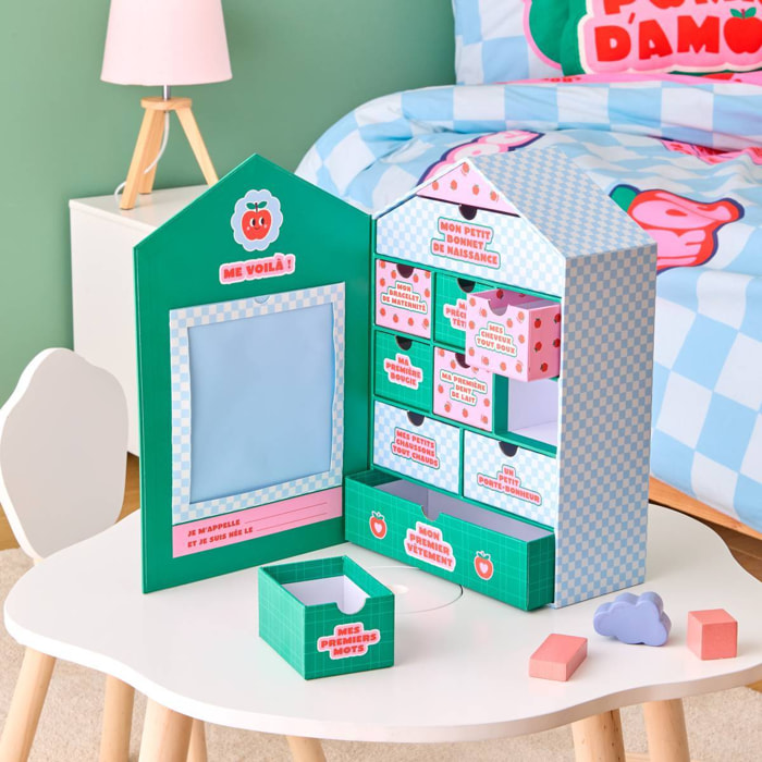 Coffret souvenir Chacha 20,5x30,5cm 10 tiroirs