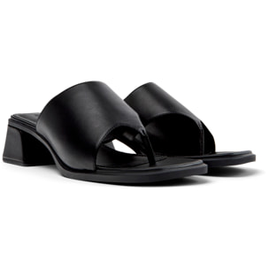 Sandalias - CAMPER Kora Sandal - Negro - Cuero liso