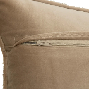 Coussin bouclette Soana beige lin 30x50cm