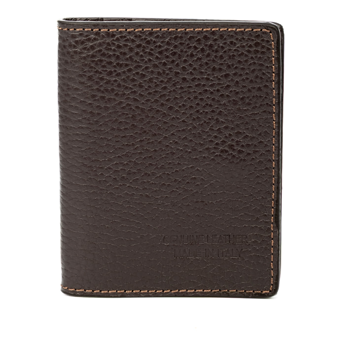 Azzone tarjetero de piel auténtica Dollaro.