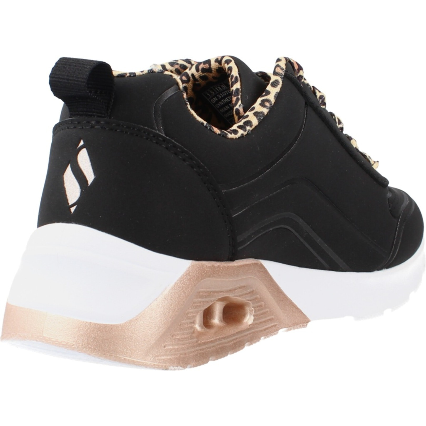 Zapatillas Niña Uno Lite 2.0 - Leopard Stride Negro