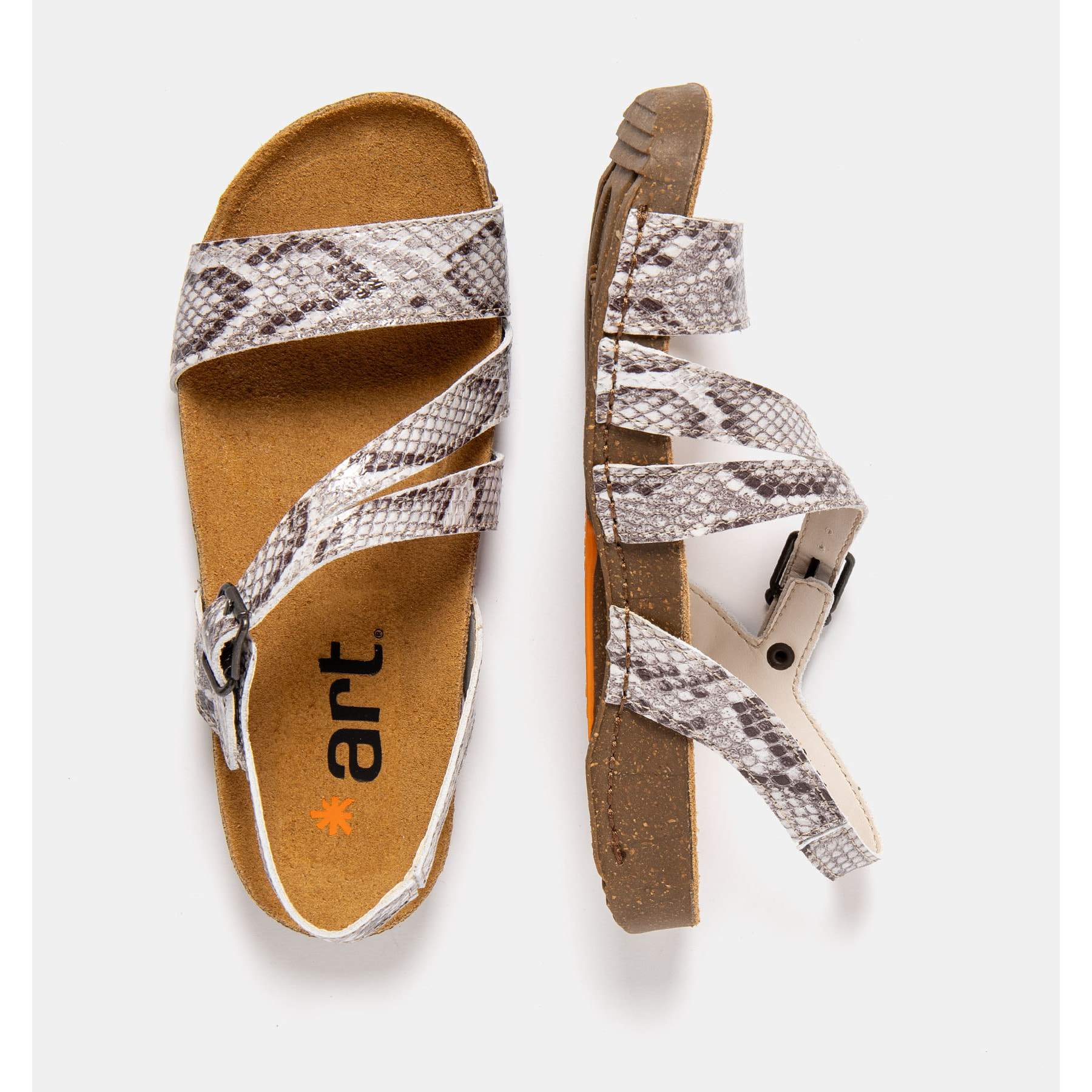 Sandalias 1045S SNAKE WHITE/ I BREATHE color White