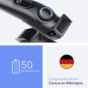 Braun Tondeuse À Barbe Series 3, + 2 Outils Pour Créer Son Style, 20 Longueurs, Lame Affûtée, BT3500, Noir