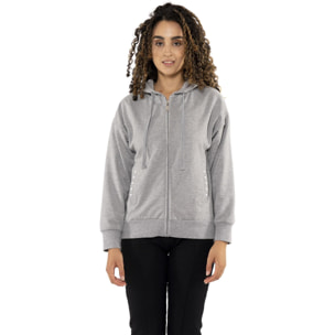 Sudadera de invierno de mujer con capucha y cremallera "Perla"