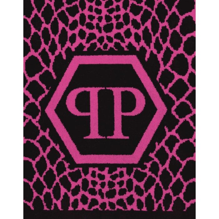 PHILIPP PLEIN Toalla de gimnasio PYTHON BEACH