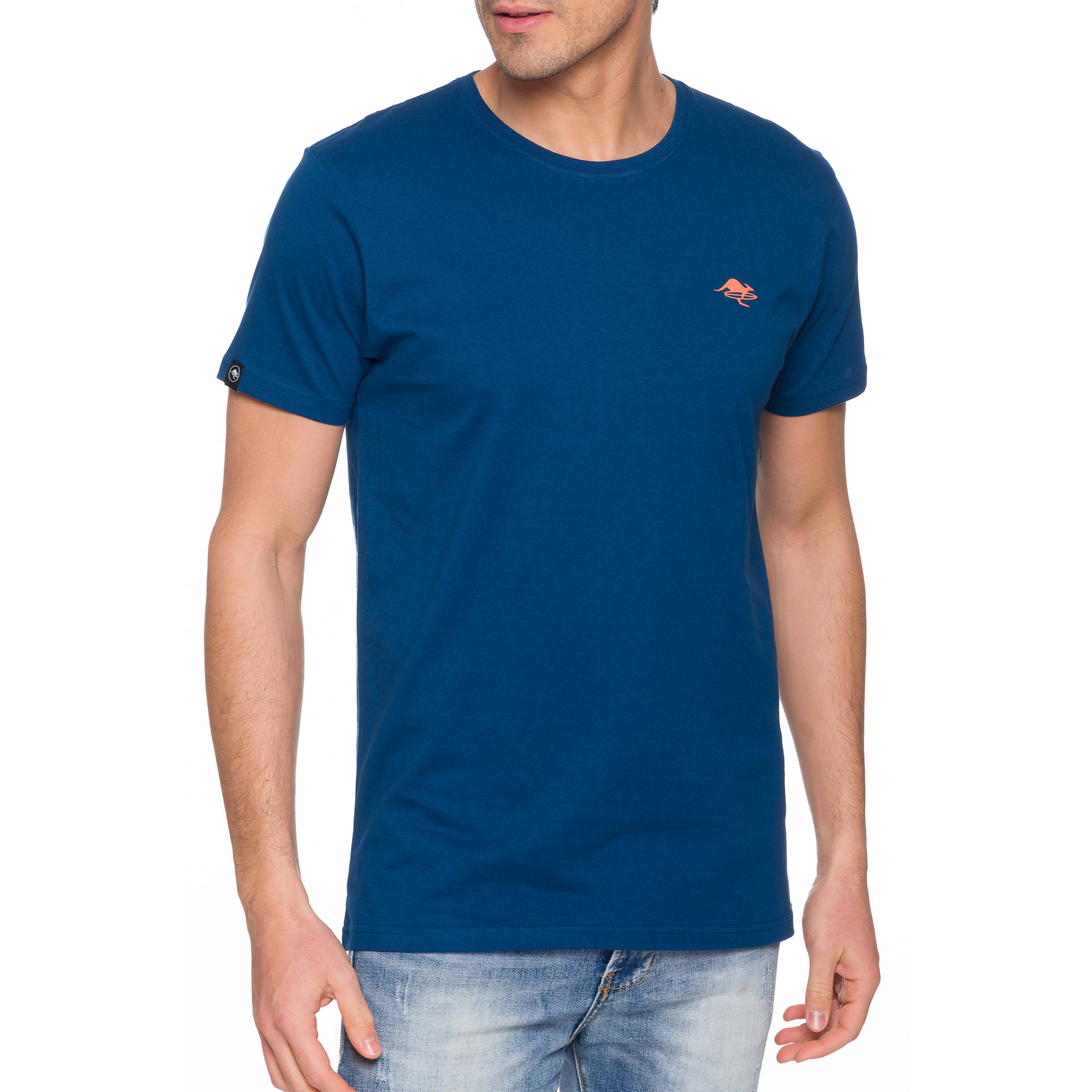 T-shirt in cotone 150 gr Hot Buttered Lizard Colore Blu Chiaro