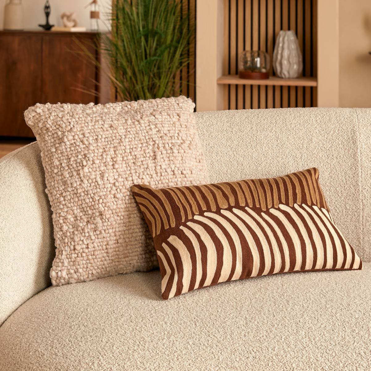 Coussin Volna ivoire 45x45cm
