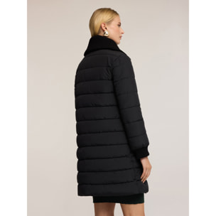 Motivi - Plumífero con cuello de punto - Negro