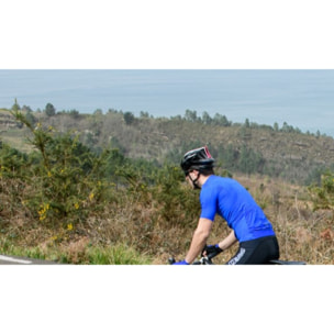 MAILLOT DE CICLISMO MANGA CORTA PARA HOMBRE BLUEBALL EN AZUL CON LOGO NEGRO