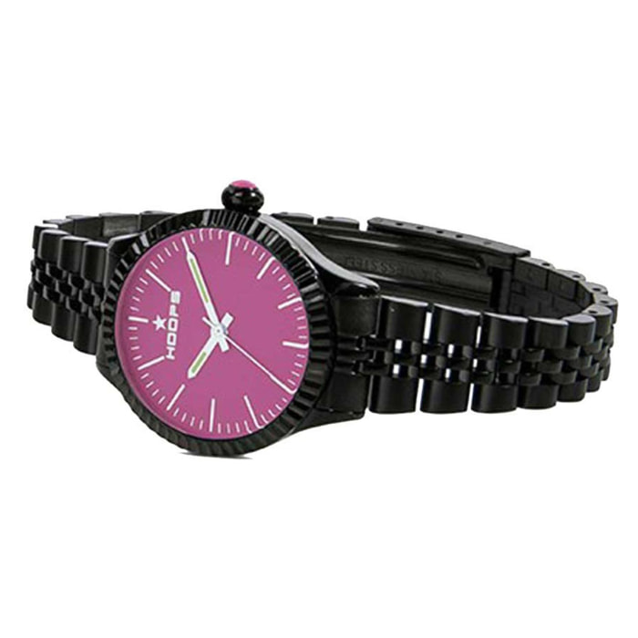 Orologio HOOPS LUXURY NOIR Nero Fucsia