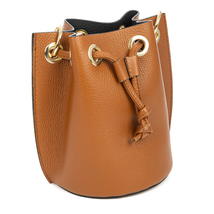 Primavera bolso de mano mujer. Piel auténtica Dollaro