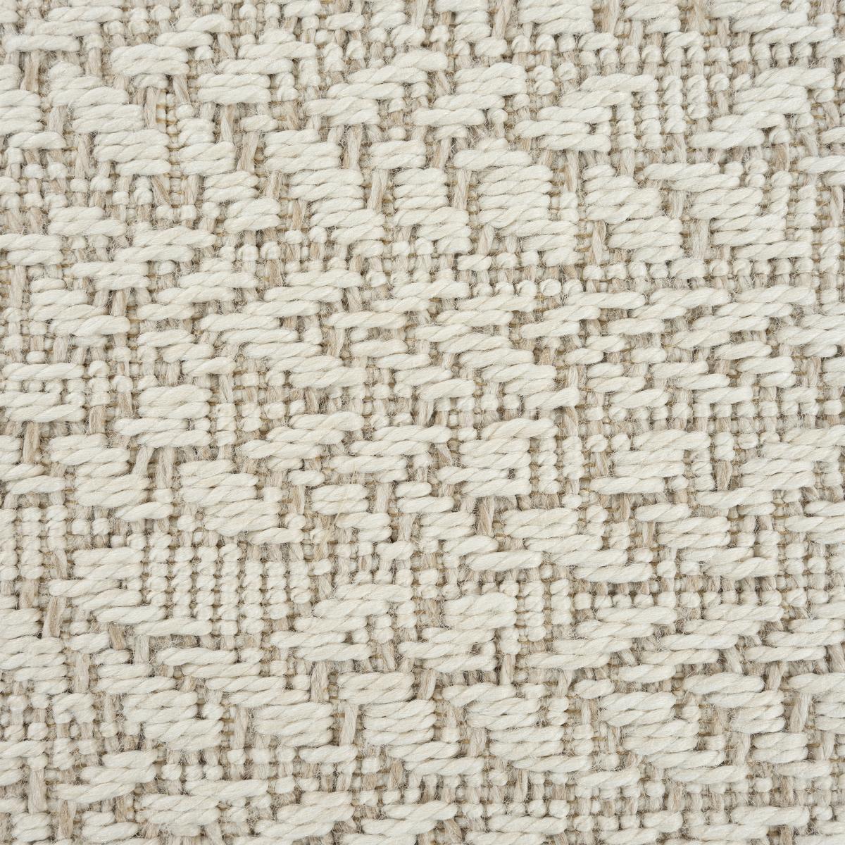 Tapis extérieur intérieur NOLAM aspect jute motif rond  ton sur ton