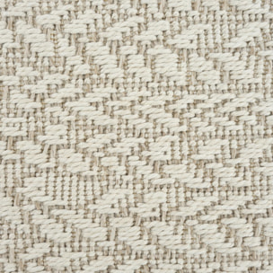 Tapis extérieur intérieur NOLAM aspect jute motif rond  ton sur ton