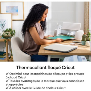 Accessoire CRICUT Flocked Iron On White