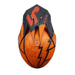 CASCO JUST1 J39 POSEIDON ORANGE - BLACK - RED