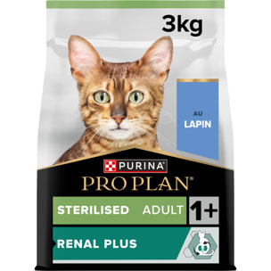 PRO PLAN Sterilised Adult RENAL PLUS Lapin 3kg