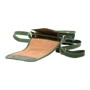 Borsa a tracolla da uomo in vera pelle - Modello False - Made in Italy - 20.0 x 16.5 x 10.0 cm