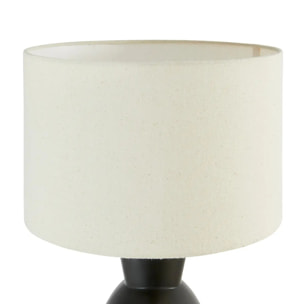 Lampe à poser "Yulia" noir H59cm