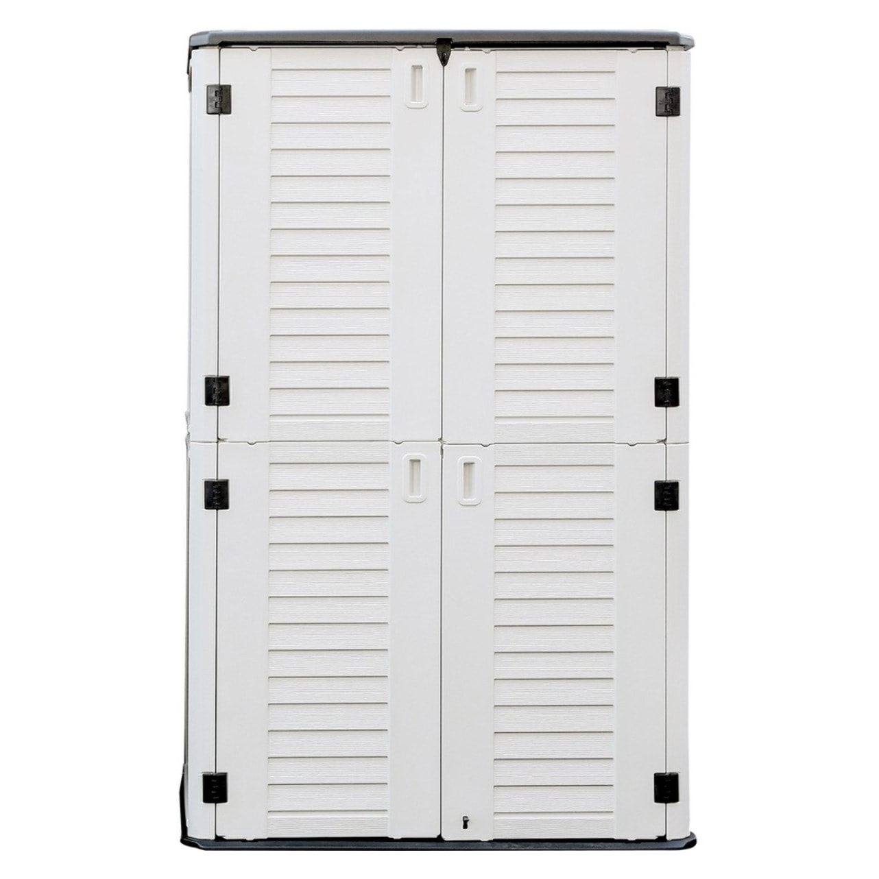 Armadio contenitore alto in resina bianca 125x73x202 cm – Andy