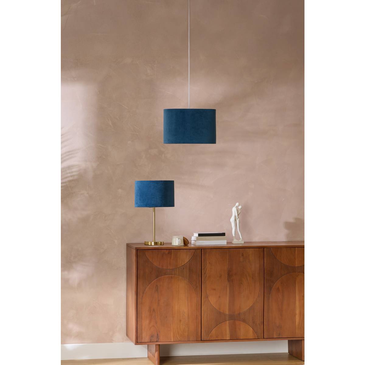 Abat-jour Beline D30cm bleu canard