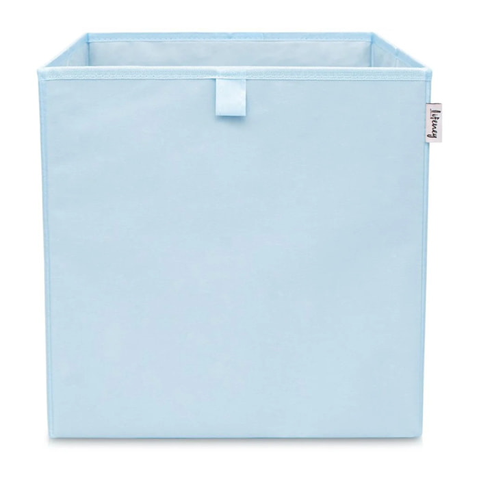 Boîte de rangement coloris bleu clair, compatible avec l'étagère IKEA KALLAX Lifeney