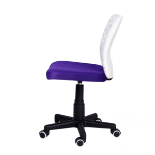 Silla de estudio infantil Píntame Morado - Blanco