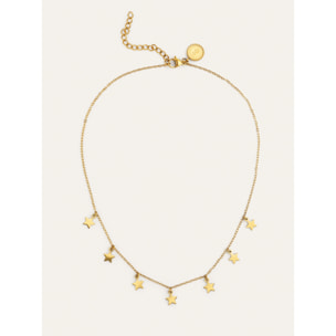 Collana Mini Stars Acciao Placcato Oro
