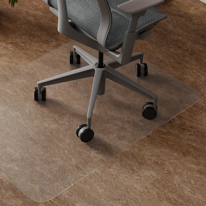 Alfombrilla Protectora para Suelos 90x120 cm Alfombra para Silla de Escritorio para Oficinas para el Hogar Resistente y Fácil de Limpiar Transparente