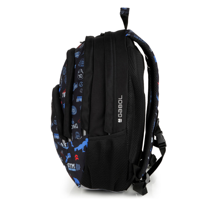 Mochila Gabol TRAINING negra e impermeable