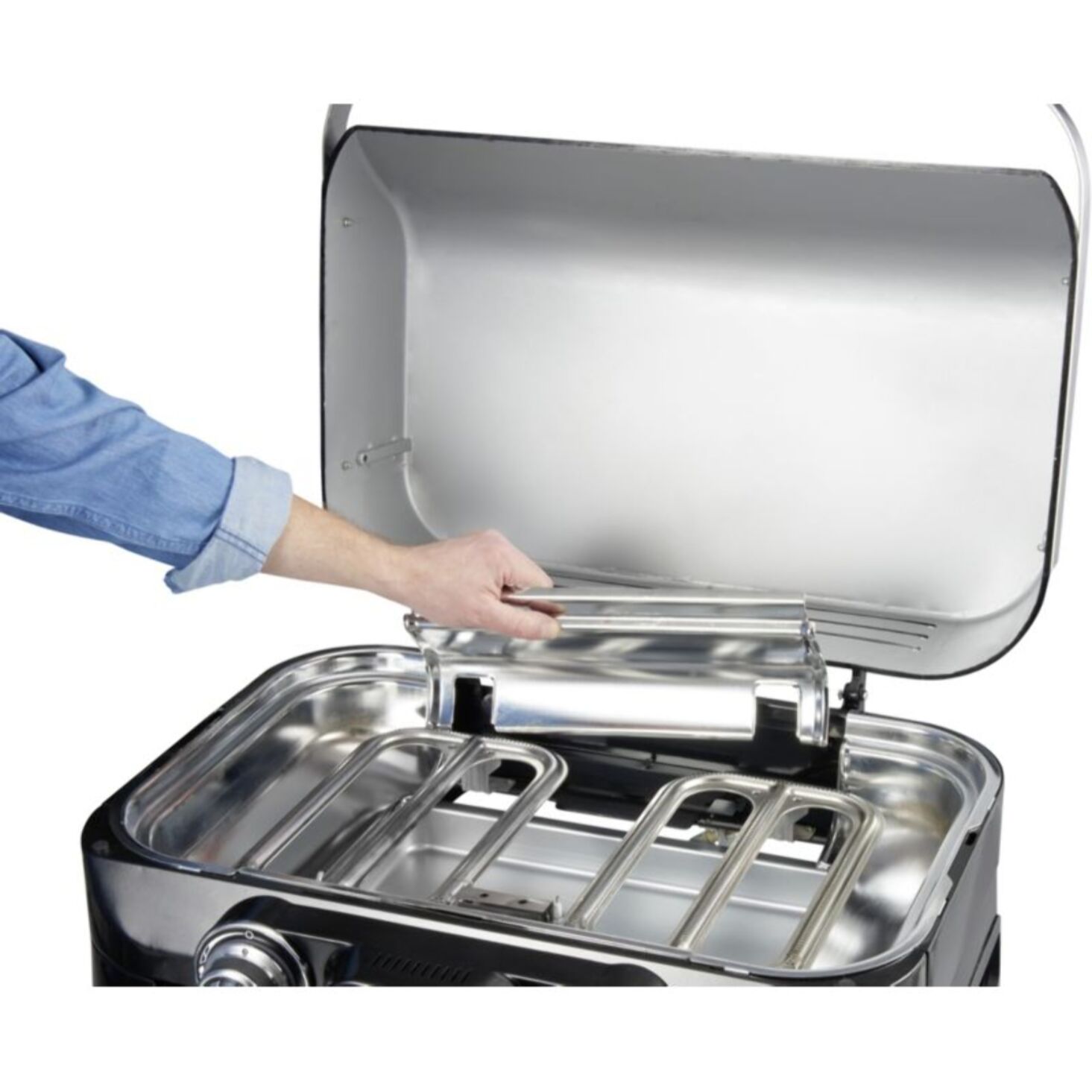 Barbecue gaz CAMPINGAZ Attitude LX noir 2 brûleurs à poser, 58x36 cm