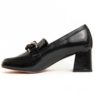 Zapato De Tacón - Negro - Altura: 6 Cm