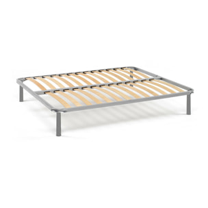 Rete letto piazza e mezza Artemisio, Rete ortopedica a doghe, 100% Made in Italy, Cm 120x190h31