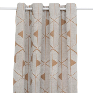 Rideau "Maloe" jacquard cannelle 140x260cm