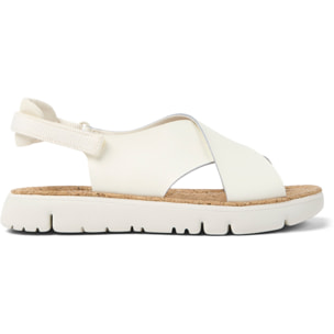 Sandalias - CAMPER Oruga - Blanco - Cuero liso