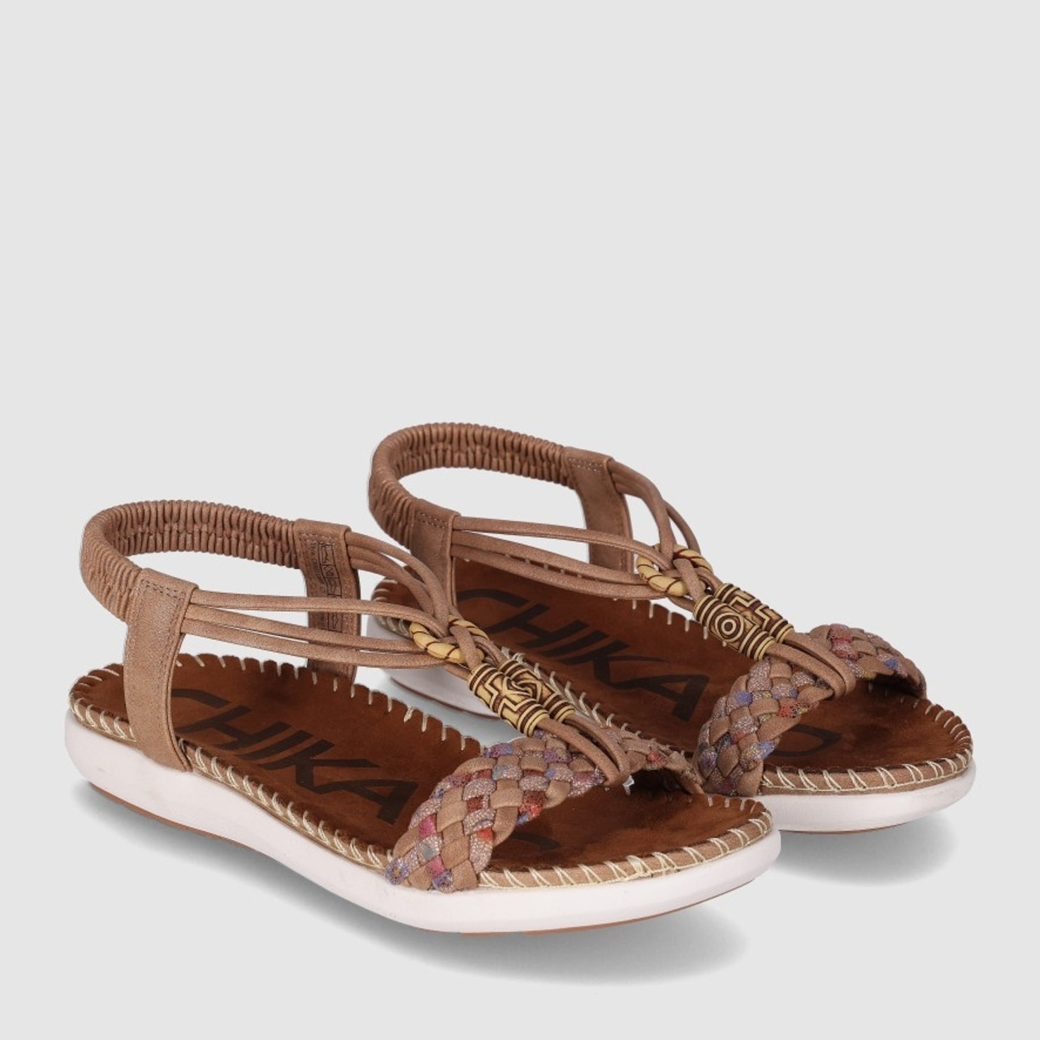 Sandalias - Cuero - Tacón: Bajo