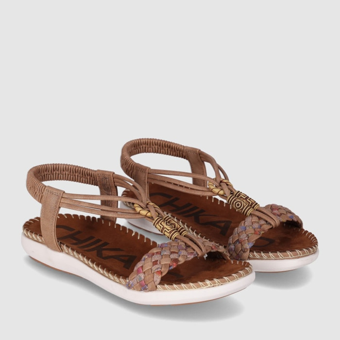 Sandalias - Cuero - Tacón: Bajo